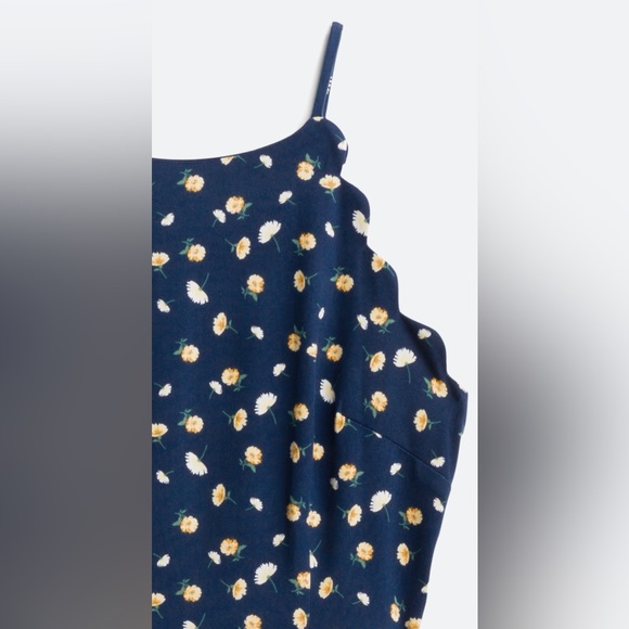 🌺 NWT FORTUNE + IVY Taliyah Scallop Detail Knit Navy Dress 🌺 - Picture 3 of 5